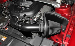 Ford Mustang Performance Air Intake - K&N Engineering - Blackhawk - Black - `11-`14